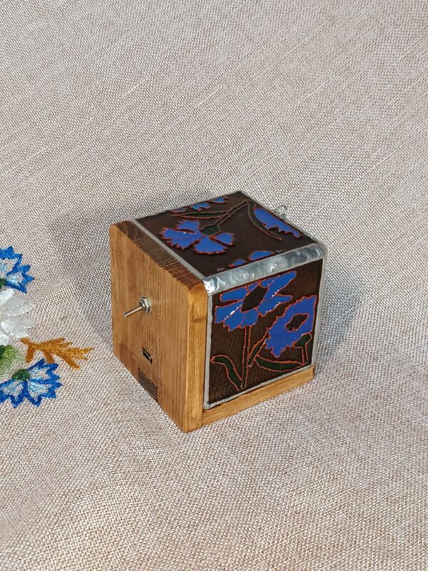 Нічник Волошка світильник лампа nightlight night light скло glass wood latern wood lamp glass paint