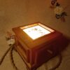 Нічник Мак світильник нічник з дерева лампа nightlight night light скло glass wood latern wood lamp glass paint